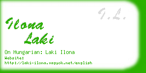 ilona laki business card